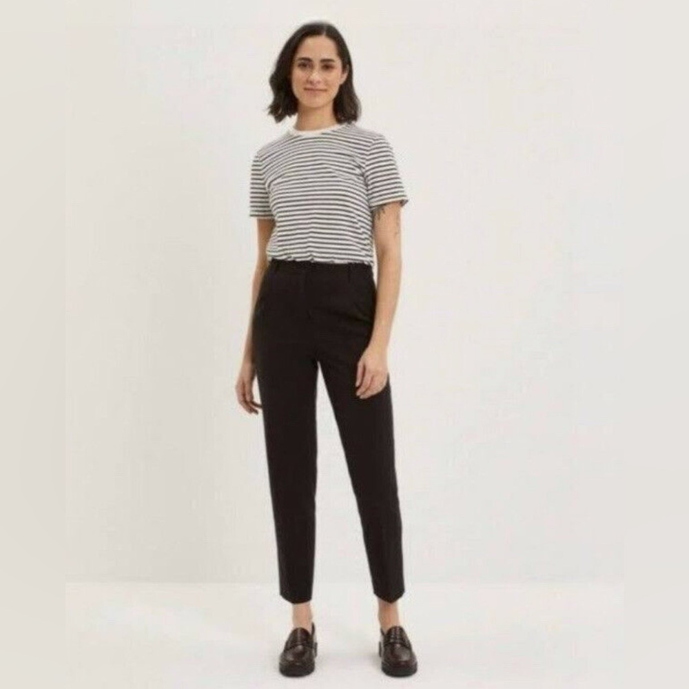 Frank & Oak Grant tapered pull-on pant in black